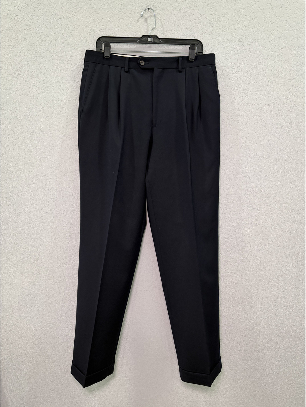 Ralph Lauren Men's Pleated Dress Pants in Black - 34x32